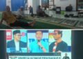 Nobar Debat Di Masjid An Nur : Saat Gibran Jelaskan Soal Pajak ke Mahfud Md Anies Geleng Kepala