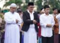 Pemimpin Sleman Hadiri Salat Idul Fitri 1445 H Bersama Ribuan Warga di Dua Lokasi Berbeda