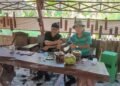 Ngopi Pagi di Gubug Sawah KUB An Nur Banana Garden, diskusi ketahanan pangan
