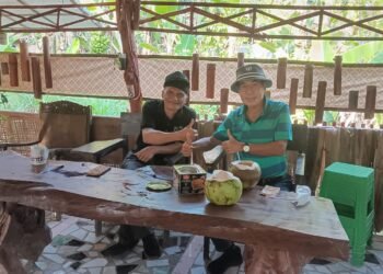 Ngopi Pagi di Gubug Sawah KUB An Nur Banana Garden, diskusi ketahanan pangan