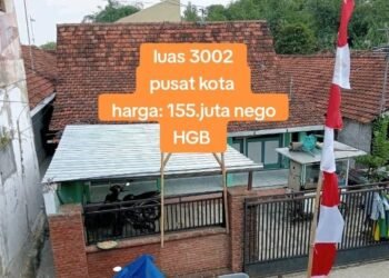 Rumah di pusat Kota Dijual dengan Harga 155 Juta Rupiah, karena Butuh Uang