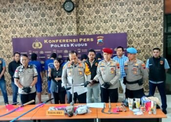 Tawuran Antar Geng di Kudus: 1 Pemuda Kritis, 8 Pelaku Ditahan