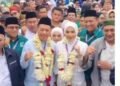 Pasangan Santri Jadi Pendaftar Pertama di KPU Kudus dengan Dukungan Ribuan Massa