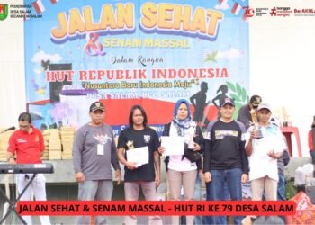 Kemeriahan HUT RI ke-79 Desa Salam: Jalan Santai, Senam Massal, dan Pentas Seni yang Memukau* *CSJ ikut meriahkan HUT dengan nyumbang lagu top