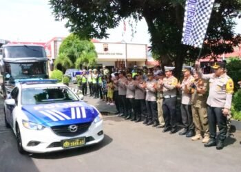 Polres Kudus Fasilitasi Balik Mudik Gratis ke Jakarta, Dua Bus Diberangkatkan