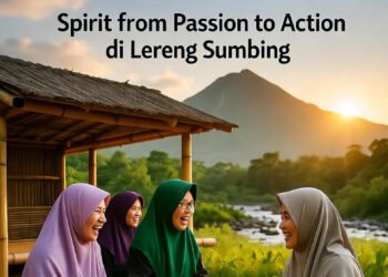 Tiga Jam Tanpa HP, Seribu Tawa di Lereng Sumbing. Spirit from Passion to Action di Lereng Sumbing