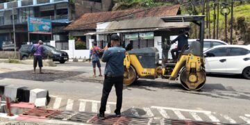 PT Praba Mas Hill Laksanakan Perbaikan Jalan di Segmen Jalan Candi Penataran Raya hingga Pertigaan Jalan Untung Suropati, Semarang