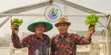 USAI ASESMEN DI BBPP LEMBANG, PESERTA KUNJUNGI ROOFTOP ORGANIK MILIK Mr. BAYU