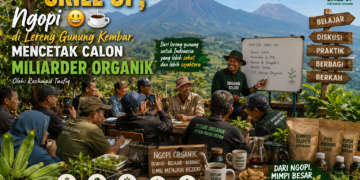 Kelas Skill Up, Ngopi di Lereng Gunung kembar, Mencetak Calon Miliarder Organik